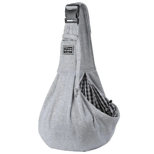 Adjustable Dog Sling Bag Grey