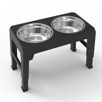Adjustable Elevated Dog Feeding Station & Stainless Steel Dog Bowls 1