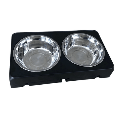 Adjustable Elevated Dog Feeding Station & Stainless Steel Dog Bowls 8