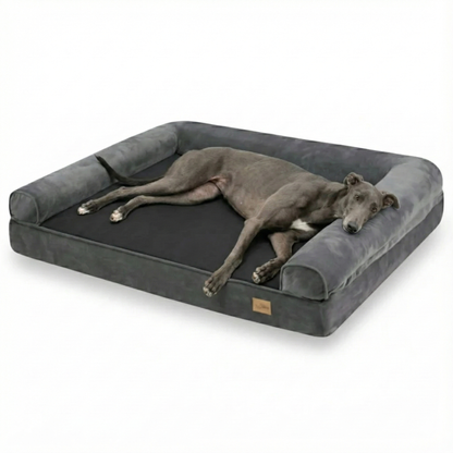 XL Orthopedic Dog Bed | Waterproof, Sofa-Style Bolster, Washable