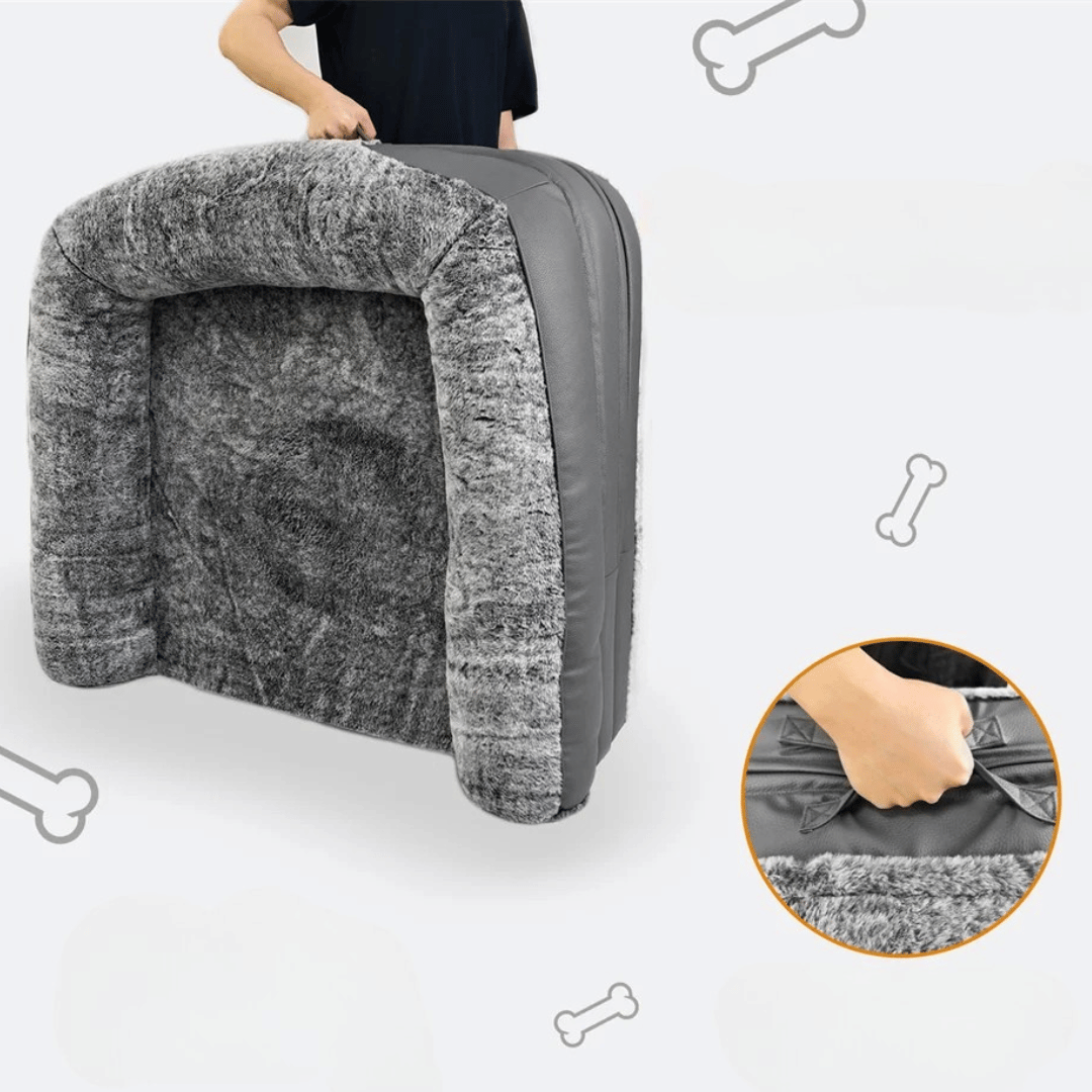 Anti-Anxiety Human Dog Bed | Foldable & Portable Calming Bolster Bed for Dogs & Owners 5