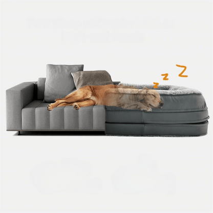 Anti-Anxiety Human Dog Bed | Foldable & Portable Calming Bolster Bed for Dogs & Owners 7