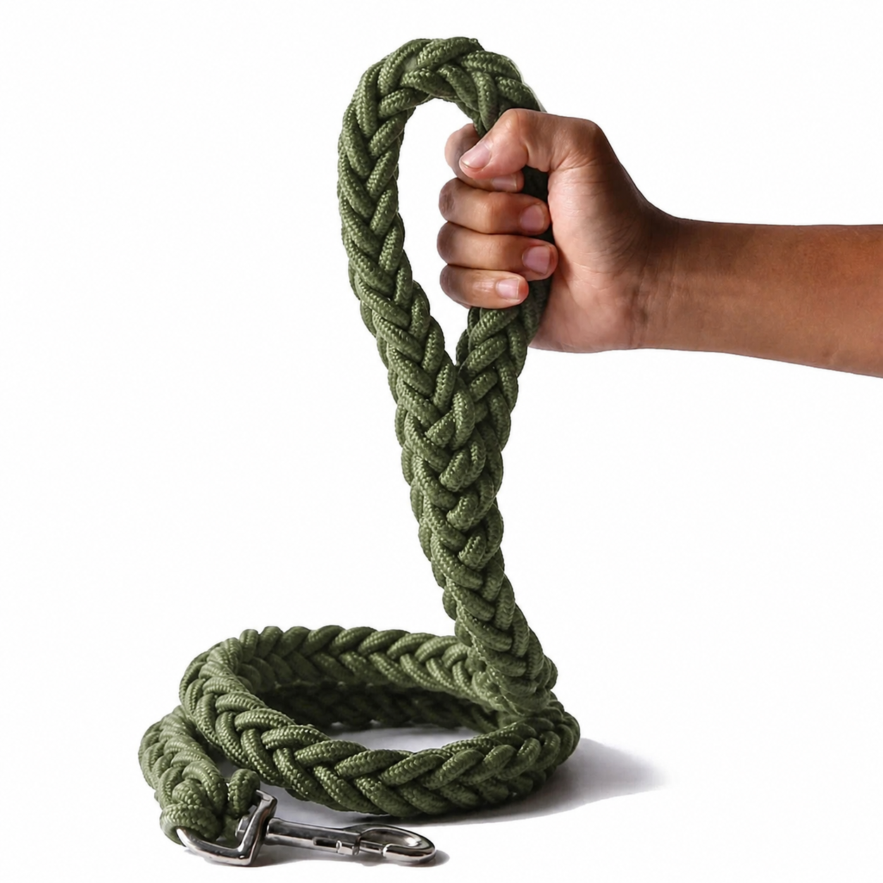 Extra Thick Braided Dog Lead for Large Dogs | Heavy Duty Wide Rope Leash up to 3cm Width