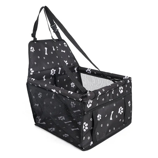 Stable Quick-Release Dog Car Seat Basket with Breathable Mesh Sides 1