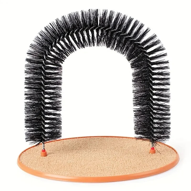 Cat Self-Groomer Rubbing Brush Arch for Scratching & Play 2