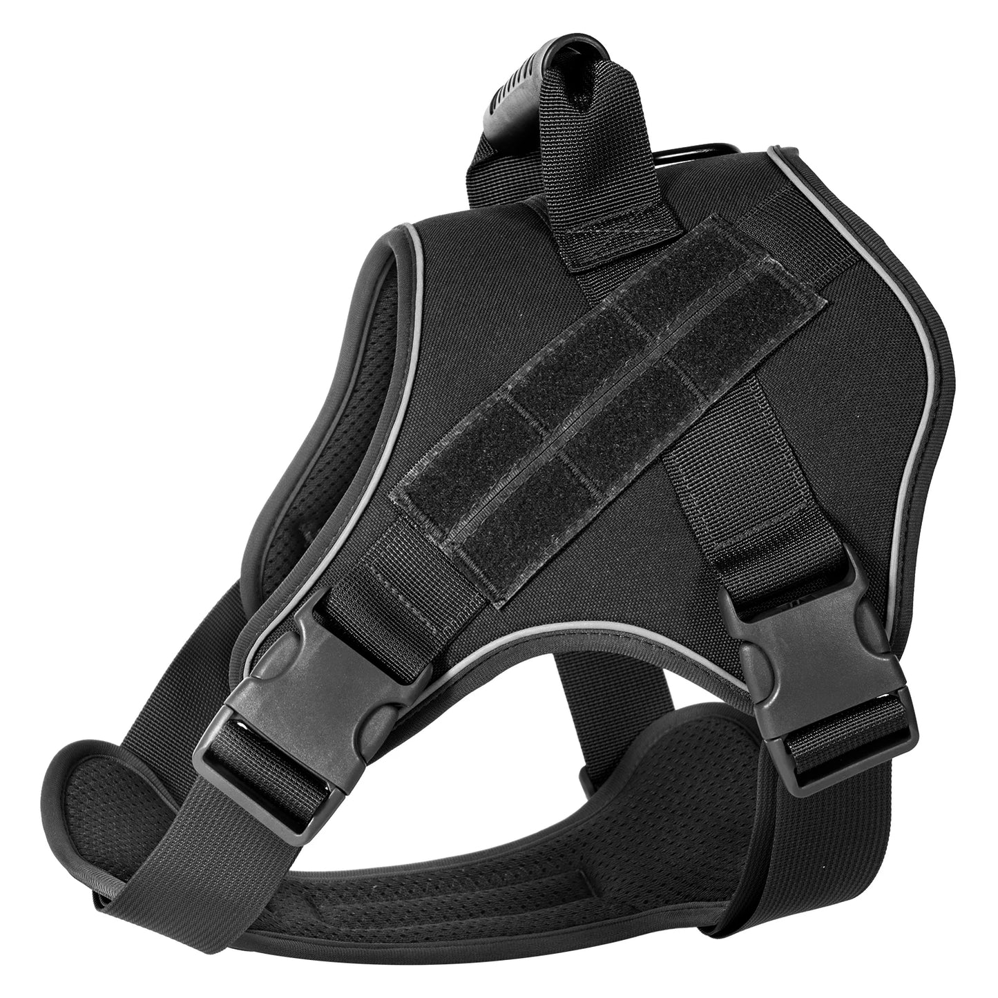 Military-Style Tactical Dog Training Vest with Sturdy Harness Handle 4