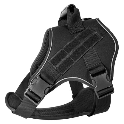 Military-Style Tactical Dog Training Vest with Sturdy Harness Handle 4