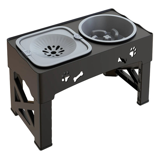 Slow Feeder Bowls Elevated Dog Feeding Station | Stable & Adjustable 1