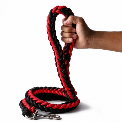 Extra Thick Braided Dog Lead for Large Dogs | Heavy Duty Wide Rope Leash up to 3cm Width