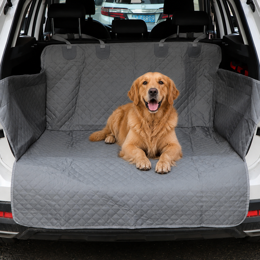 Waterproof Dog-Proof Boot Liner for Cars | Heavy Duty Non-Slip Dog Boot Protector with Bumper Flap | Universal Fit