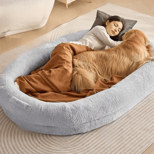 Calming Human Dog Bed for Adults & Pet Snuggles 1