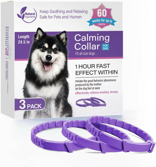 Dog Calming Collar with Safe Pheromones for Anxiety Relief & Soothing 1