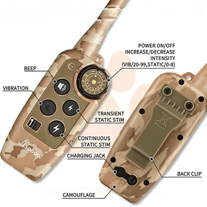 Camouflage 600m Waterproof Dog Training Collar with Remote Control 6