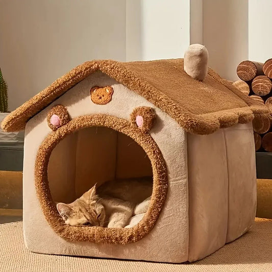 Cuddle Cottage Pet Bed House for Cats & Small Dogs 1