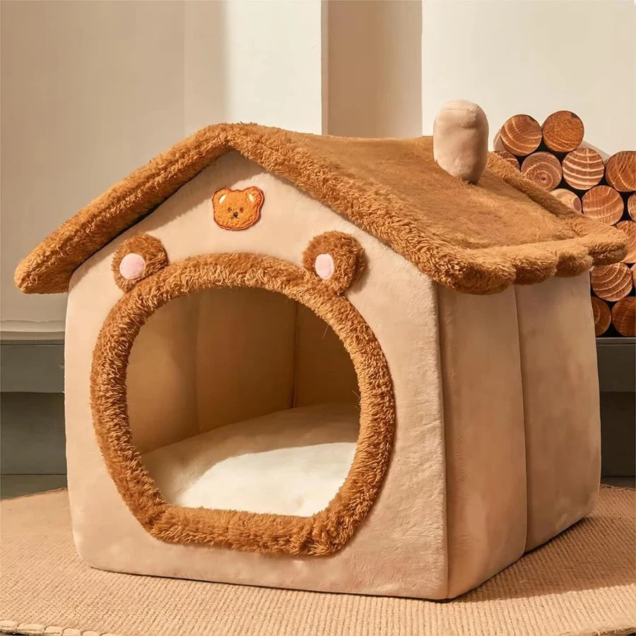 Cuddle Cottage Pet Bed House for Cats & Small Dogs 2