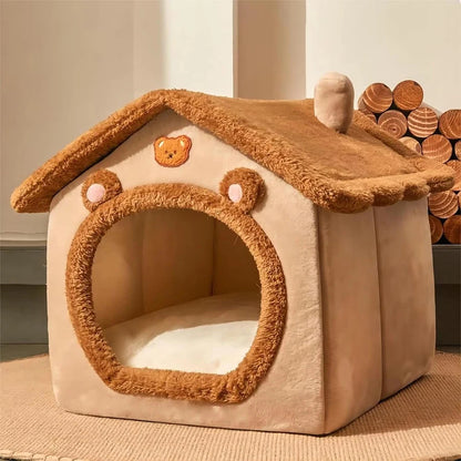 Cuddle Cottage Pet Bed House for Cats & Small Dogs 2