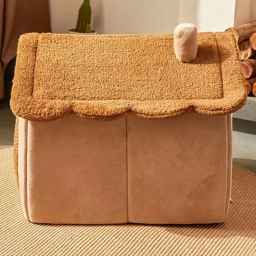 Cuddle Cottage Pet Bed House for Cats & Small Dogs 4