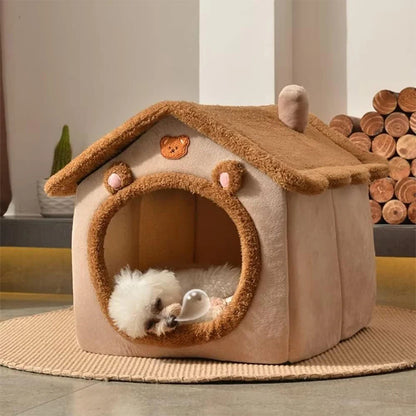 Cuddle Cottage Pet Bed House for Cats & Small Dogs 7
