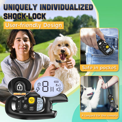 Customisable Dog Shock Collar for Safe-Static Anti-Bark Training 2