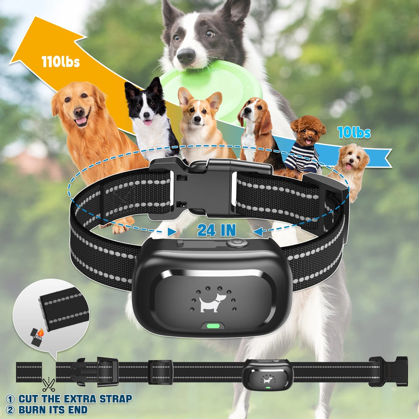 Customisable Dog Shock Collar for Safe-Static Anti-Bark Training 4