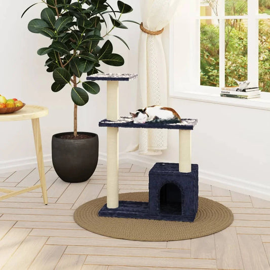 Dark Grey Cat Tree with Condo, 2 Perches & Scratching Posts 1