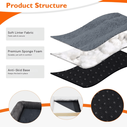 XL Orthopedic Dog Bed | Waterproof, Sofa-Style Bolster, Washable