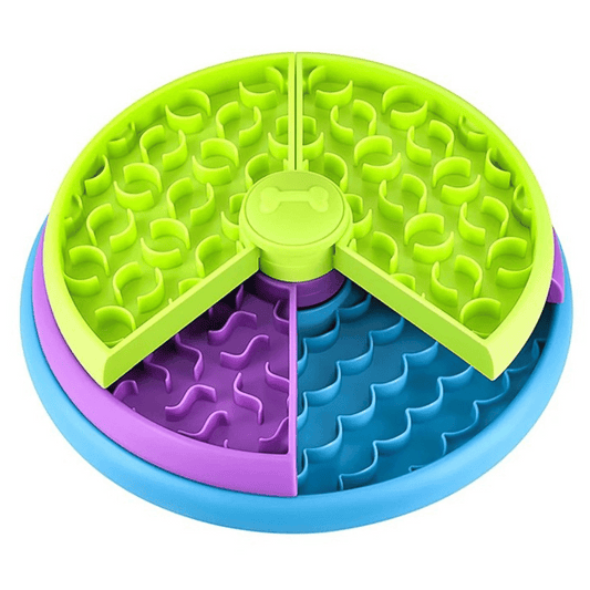 Dog Puzzle Slow Feeder Dog Bowl for Stimulated & Healthy Eating 7