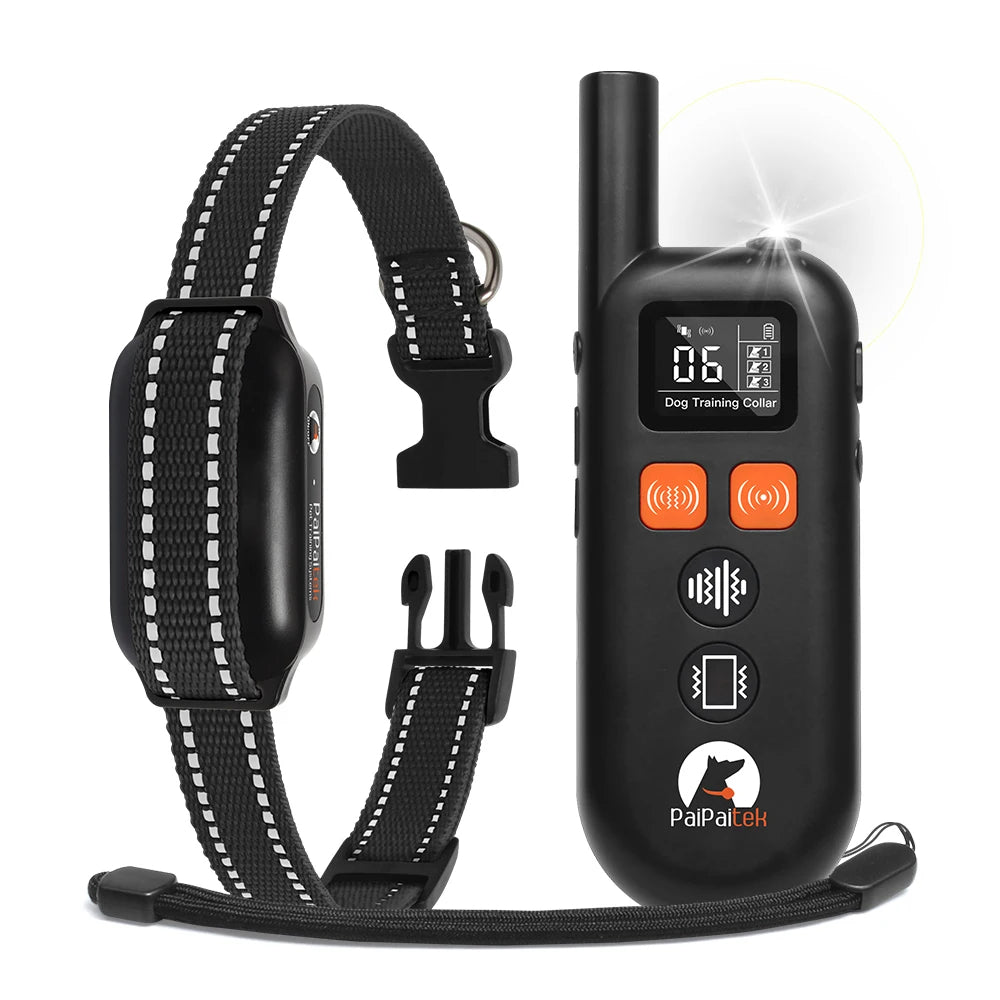 No Shock Dog Training Collar for Humane Correction with Remote Control | No Prongs Vibration & Sound
