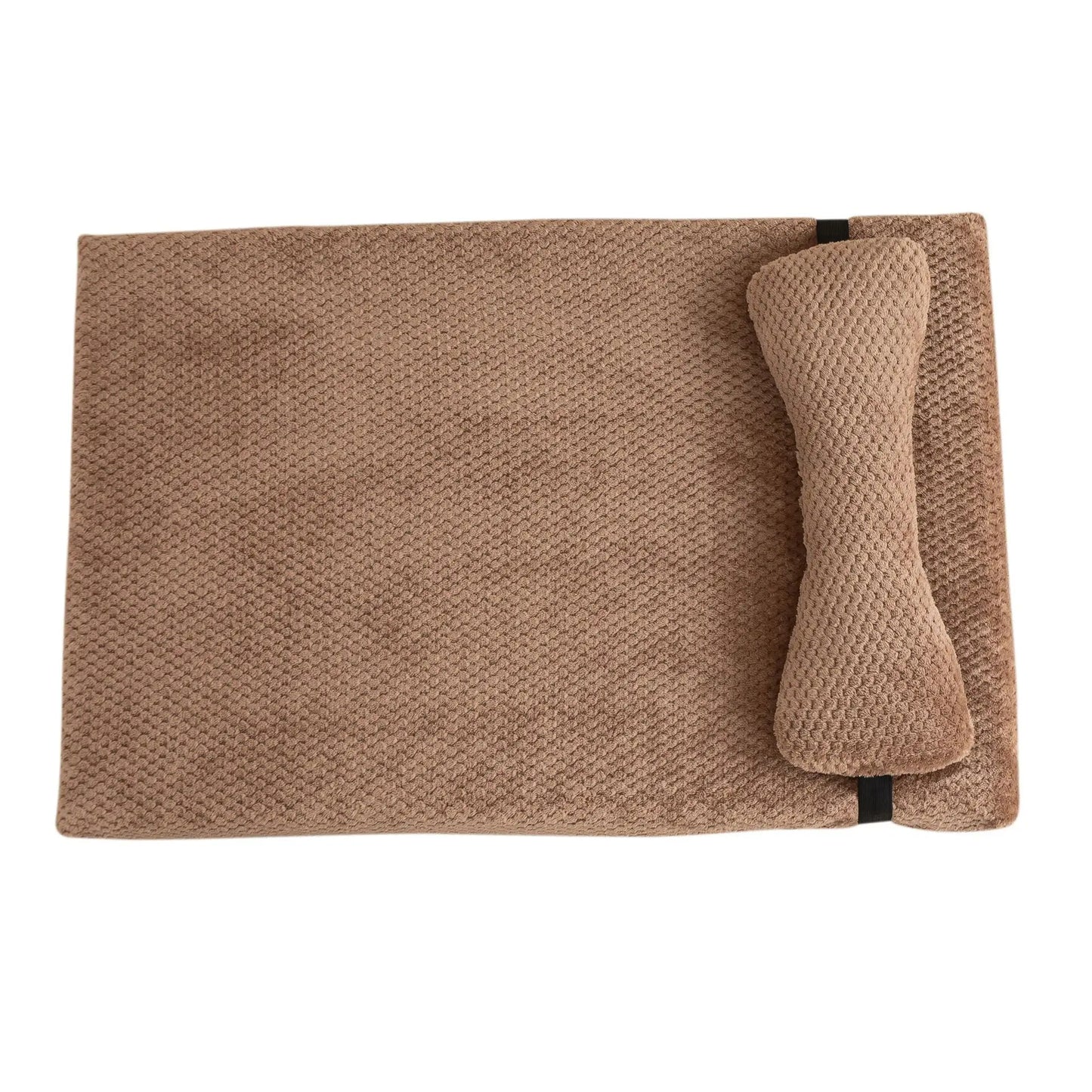 Dream-Pillow Calming Dog Bed with Plush Washable Cover 2