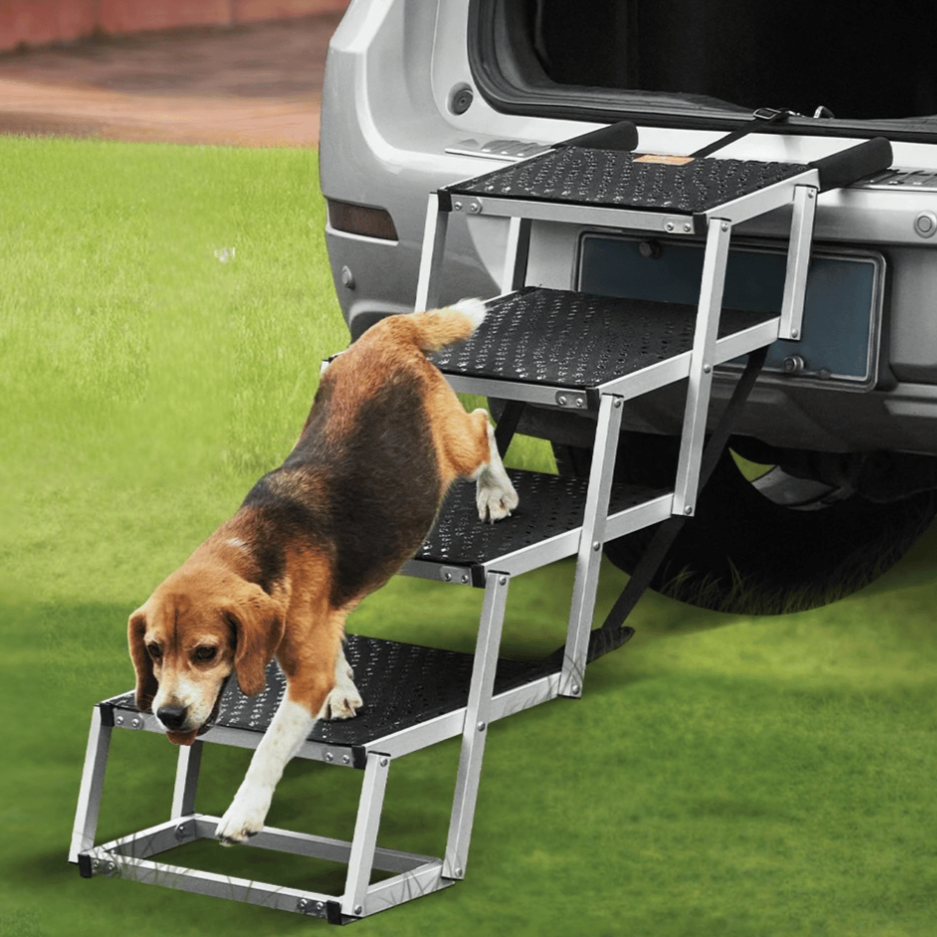 Easy-Hop Safe & Secure Folding Dog Car Steps 2