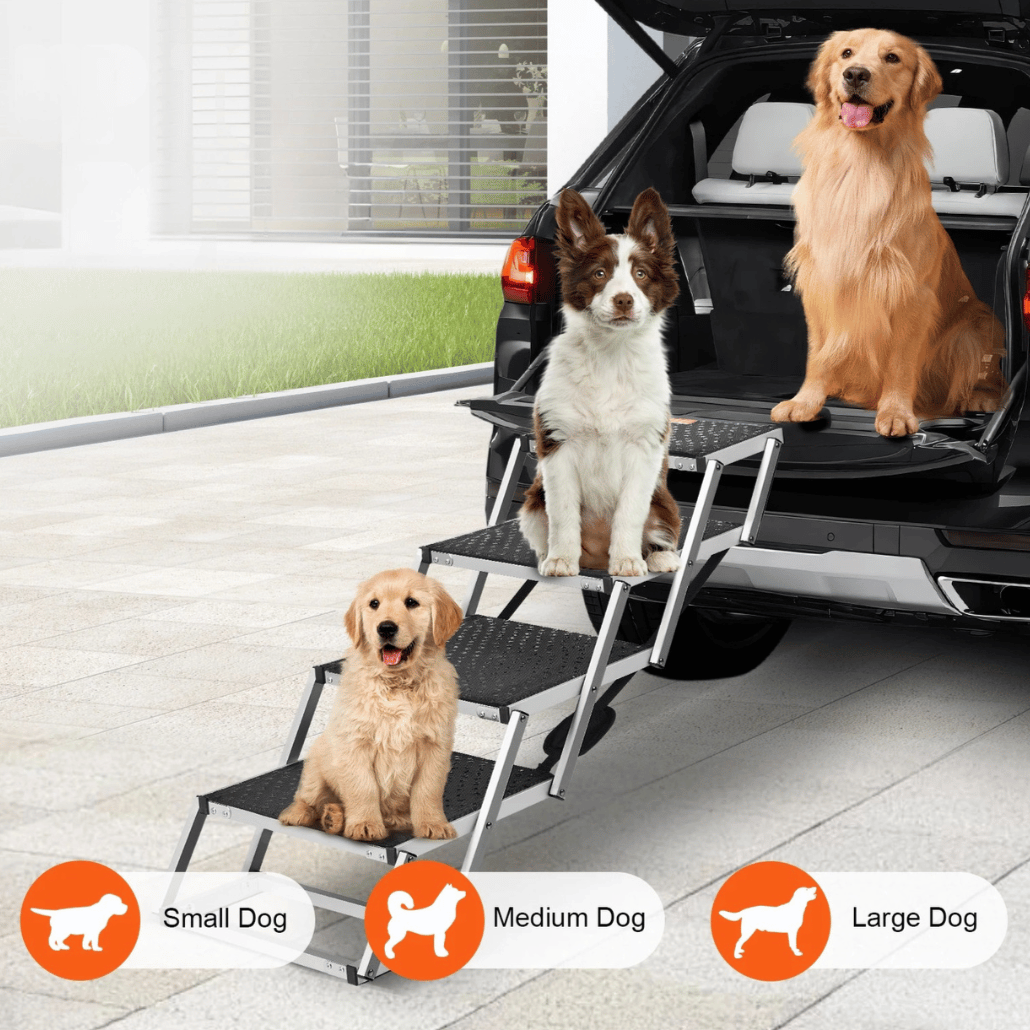 Easy-Hop Safe & Secure Folding Dog Car Steps 6