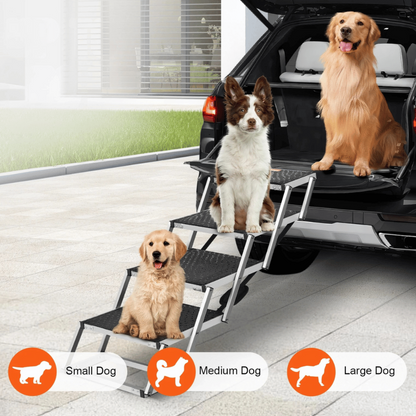 Easy-Hop Safe & Secure Folding Dog Car Steps 6