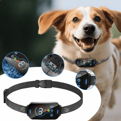 Anti-Bark Dog Training Collar | Fast Charge & Comfy Nylon E-Collar for Dogs 9