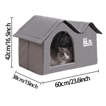 Feline Lodge Summer Cooling Cat House for Indoors & Outdoors 6