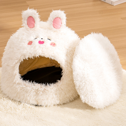 fluffy-bear-cat-bed-house-2