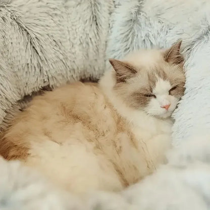 Fluffy Plush Cat Bed Tunnel 2