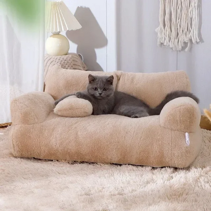 Fluffy Soft Pet Bed Sofa for Cats & Small Dogs 1
