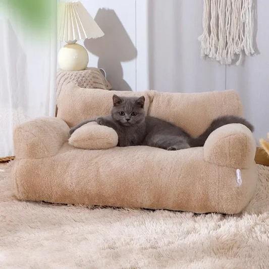 Fluffy Soft Pet Bed Sofa for Cats & Small Dogs 1