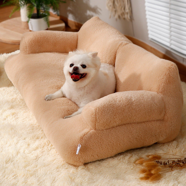 Fluffy Soft Pet Bed Sofa for Cats & Small Dogs 10