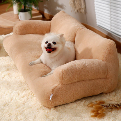 Fluffy Soft Pet Bed Sofa for Cats & Small Dogs 10