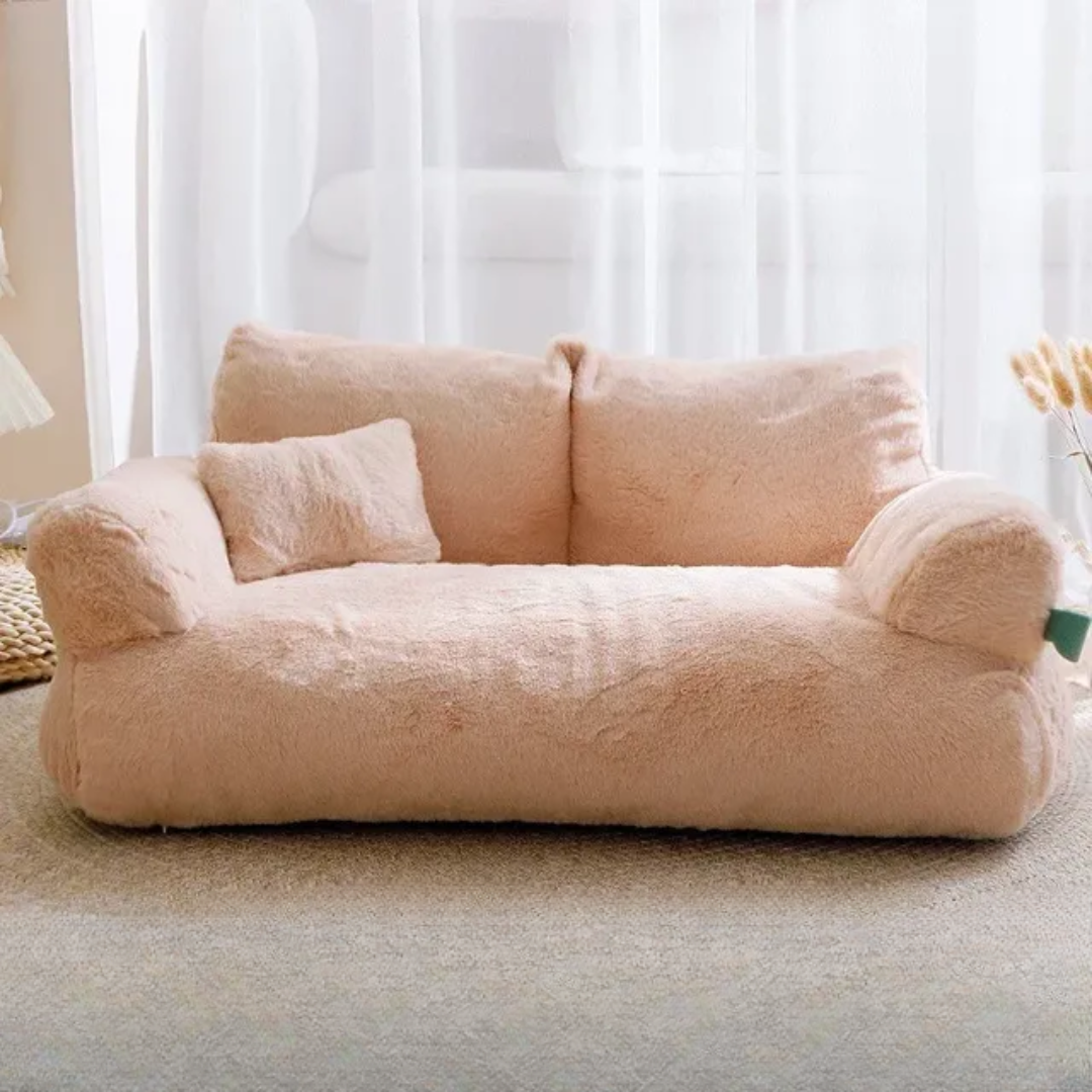Fluffy Soft Pet Bed Sofa for Cats & Small Dogs 5