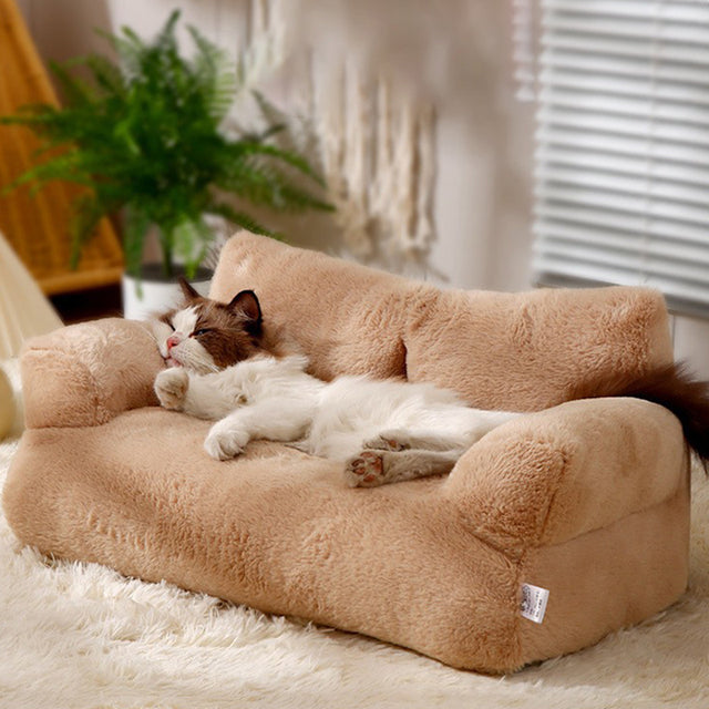 Fluffy Soft Pet Bed Sofa for Cats & Small Dogs 7