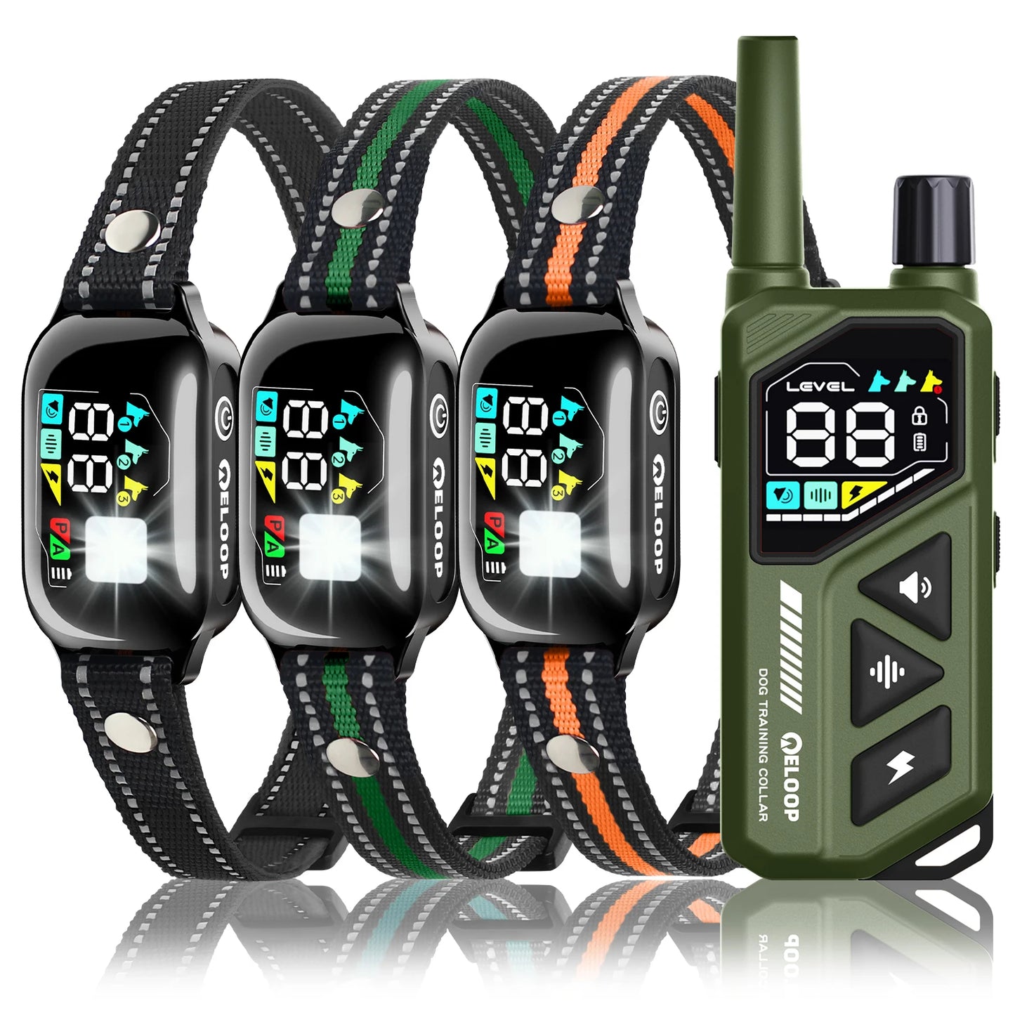 Smart 2-in-1 Dog Training Collar with Automatic Anti-Bark Control | Remote Controlled Shock, Sound & Vibration eCollar