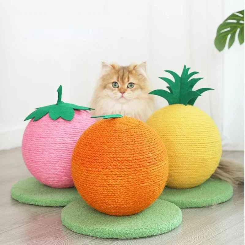 Fruity-Kitty Interactive Cat Scratching Ball 8