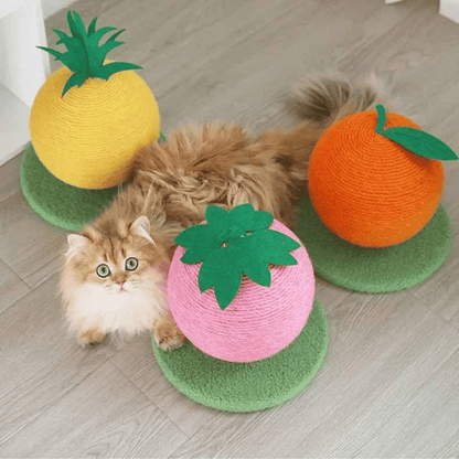 Fruity-Kitty Interactive Cat Scratching Ball 9