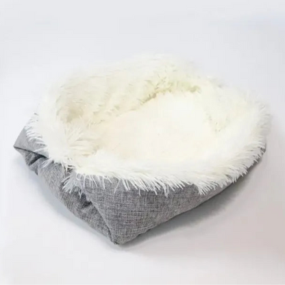 Furry Plush Foldable Cat Sleeping Nest & Mat 1