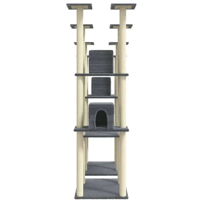 Giant 5ft 9in Tall Cat Tree with Plush Condos, Perches & Scratching Posts 4