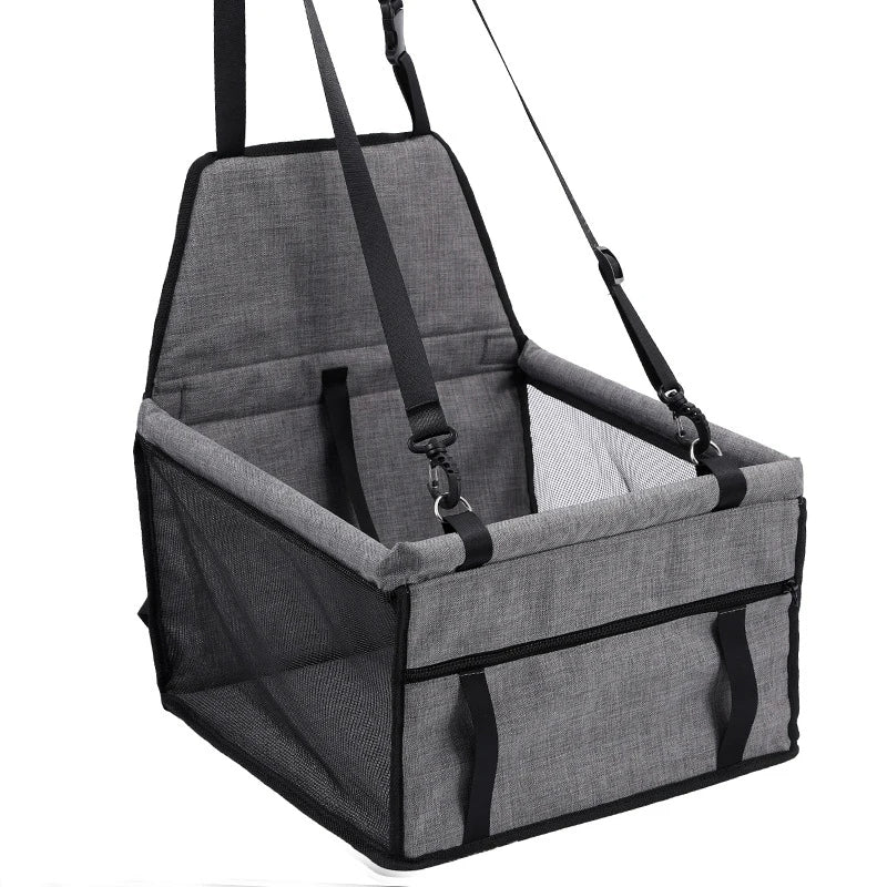 Secure Dog Car Seat Basket | Dog Booster Seat for Safe Car Travel 3