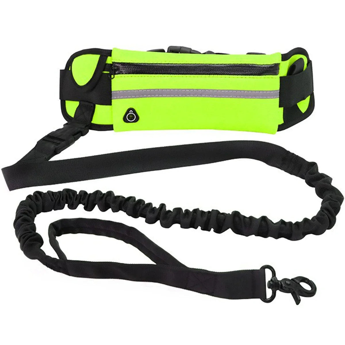 Running Dog Leash Waist Bag with Hands-Free Bungee, Bottle Holder & Secure Zips 7