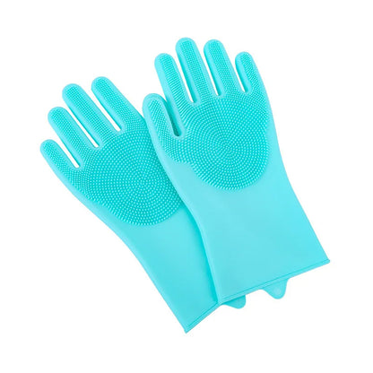Silicone Dog Washing Gloves for Wet & Dry Bathing & Grooming